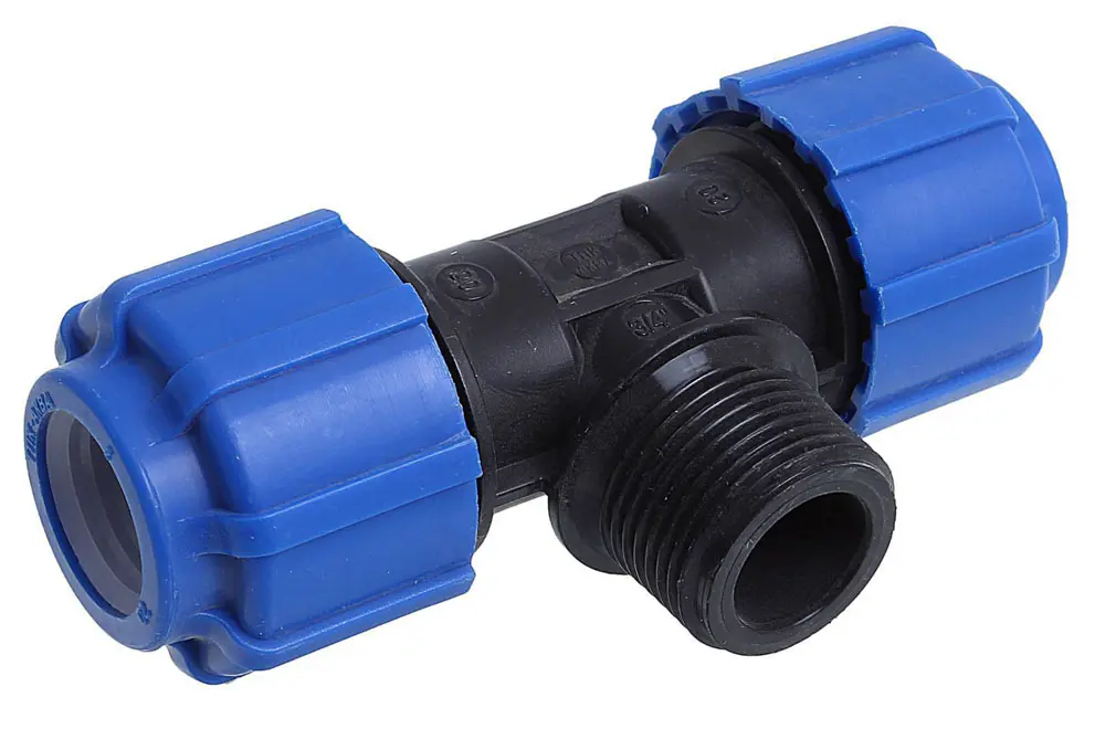 Тройник компрессионный  d50х1 1/2" НР