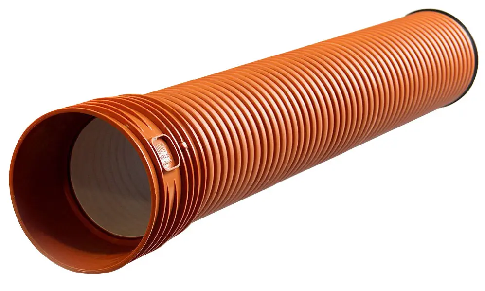 Труба Polytron ProKan ПП SN8 282/250 6м с раструбом и уплотн. кольцом