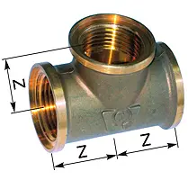Тройник внутренняя резьба T32 1 1/4" 4