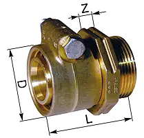 Зажимной наконечник  K32-10 32х4,4х1" 4