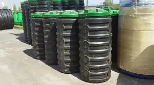 Цельнолитой колодец Мультпласт 1,5 м с крышкой 5