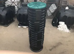 Пластиковый колодец связи КН-780/2500 с крышкой D780 мм 7