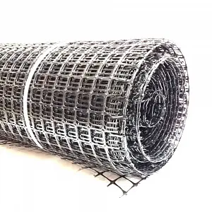 Геосетка дорожная 20кН/м, 4х50м, ячейка 40х40, 200м2 6