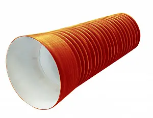Труба PP SN14 500/427 6м с раструбом (рыжая) 1