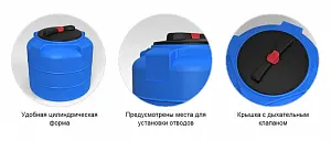 Пластиковая емкость ЭкоПром T 300 (Зеленый) 5
