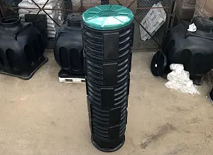 Пластиковый колодец связи КН-780/3000 с крышкой D780 мм 6