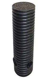 Дренажный колодец d575 h6000 с зеленой крышкой (отводы 110 мм) 1