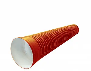 Труба PP sn12 110/94 6м с раструбом (рыжая) 1