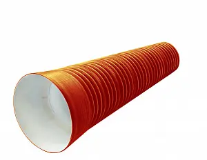 Труба PP sn12 290/250 6м с раструбом (рыжая) 1