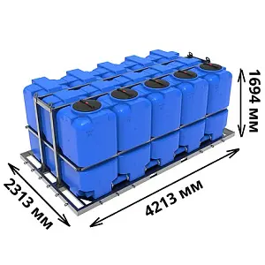 Кассета ЭкоПром ST 10000 л (5х2000) (Синий) 2
