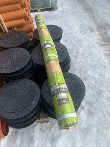 Геотекстиль 60гр/м2 (рулон 1,6м*50м, 80м2) 2