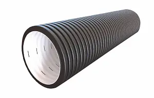 (ПЕРФОРАЦИЯ) Труба гофрированная SN8 315/271 6м с раструбом 2