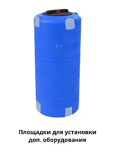 Пластиковая емкость ЭкоПром А 300 (Синий) 5