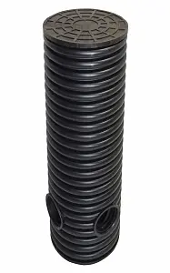 Дренажный колодец d575 h5000 с зеленой крышкой (отводы 160 мм) 1