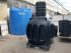 Пластиковый колодец связи КС-5 c доп. горловиной D580 мм и крышкой D560 мм 6
