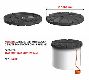 Крышка колодца Роса-2 (черный) 2