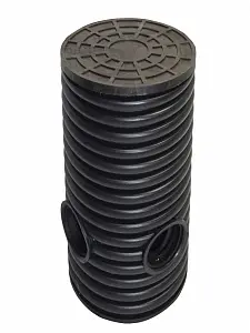 Дренажный колодец d575 h1000 с зеленой крышкой (отводы 160 мм) 1