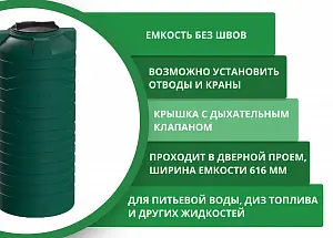 Вертикальная емкость N-400 (зеленый) 4