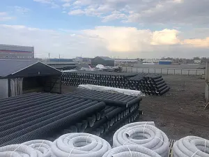 (ПЕРФОРАЦИЯ) Труба гофрированная sn4 400/343 6м с раструбом 5