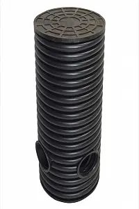 Дренажный колодец d575 h3500 с зеленой крышкой (отводы 160 мм) 1
