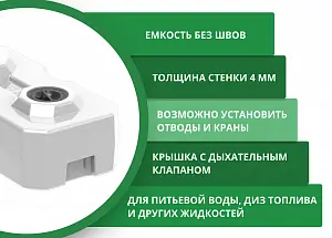 Пластиковая емкость горизонтальная Т-60 3