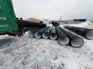 Труба гофрированная (SN4) 500/427 6м с раструбом 6