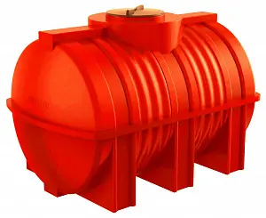 Пластиковая емкость горизонтальная G-1000 (Красный) 1