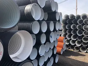 Труба ПЭ SN8  190/160 6м с раструбом 15