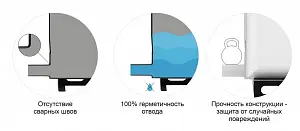 Пластиковая емкость ЭкоПром KR 4000 с откидной крышкой (Белый) 6