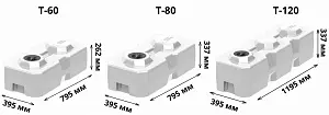 Пластиковая емкость горизонтальная Т-80 5