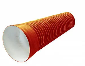 Труба PP SN10 460/400 6м с раструбом (рыжая) 1