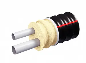 Труба Изоком-2 32х4,4+20х2,8/125 Pex-A, 10 бар 3