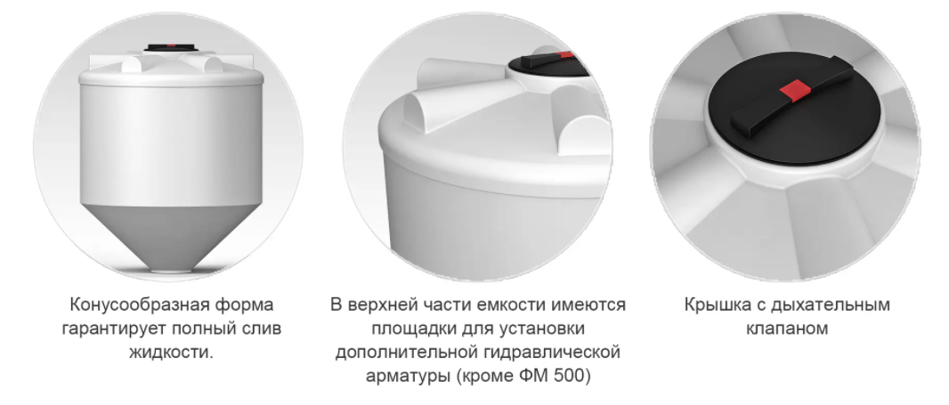 Пластиковая емкость ЭкоПром ФМ 5000 (Белый) 3