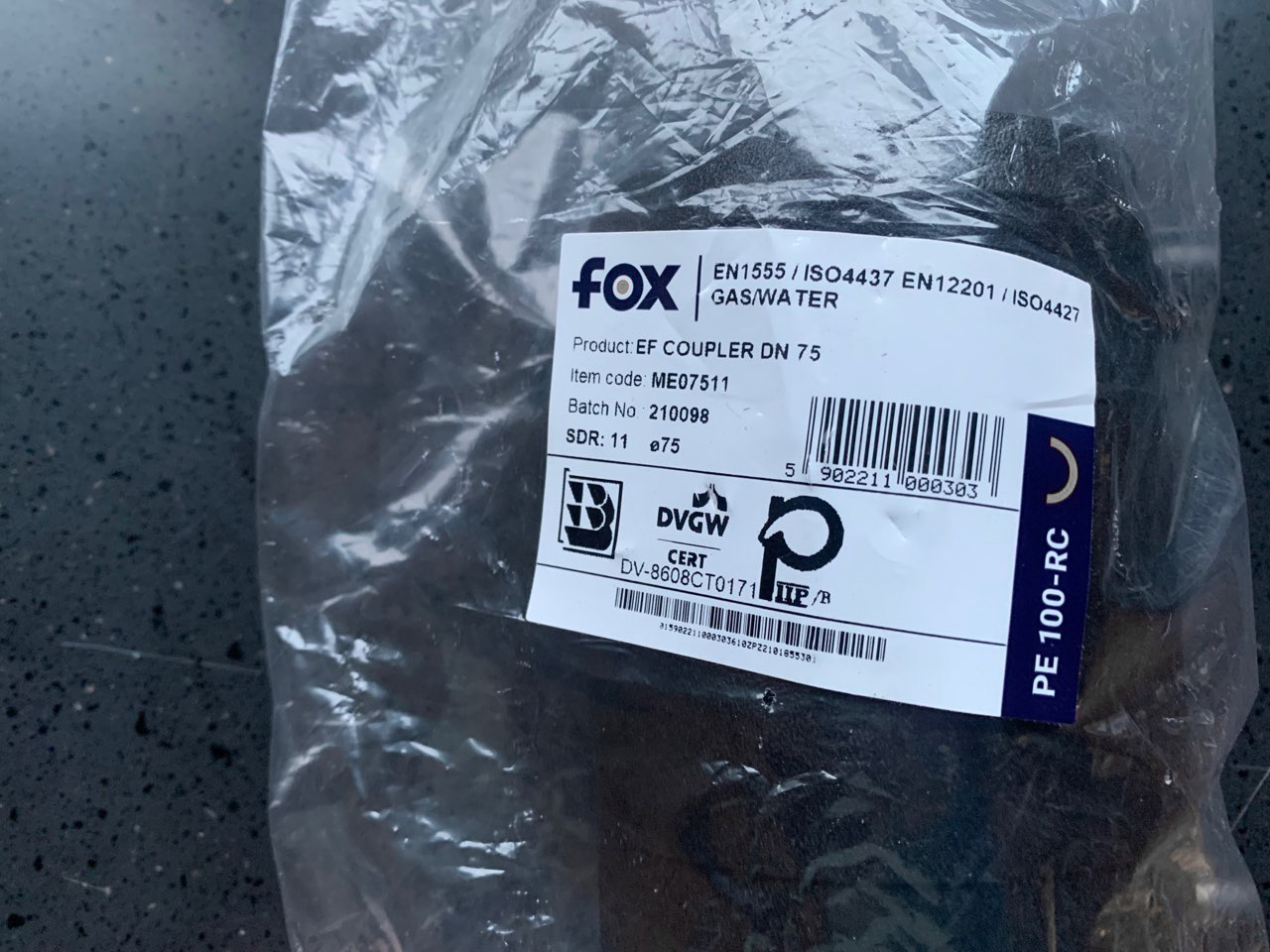 Муфта электросварная 75 SDR11 (FOX) 3