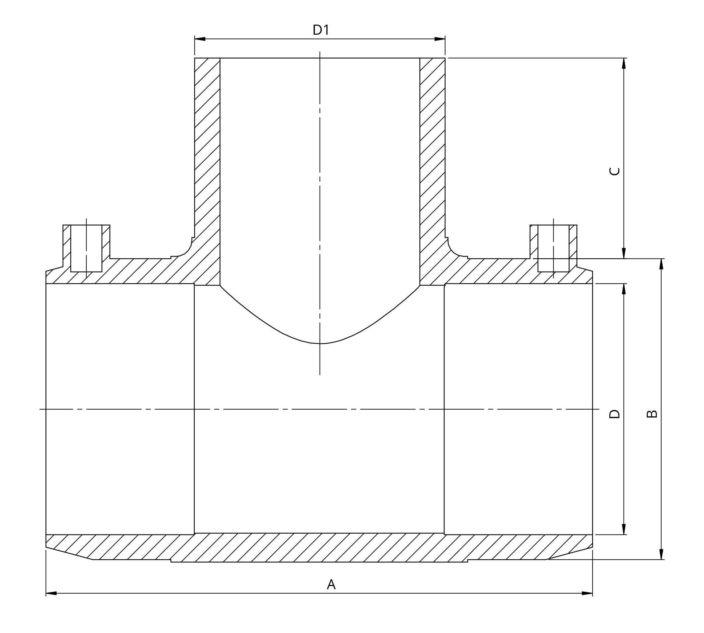 Тройник электросварной 90/90 SDR11 (FOX) 1