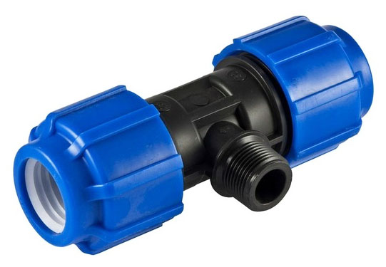 Тройник компрессионный  d25х3/4" НР